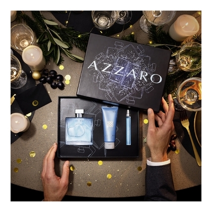 Coffret eau de toilette + shampooing + vaporisateur voyage