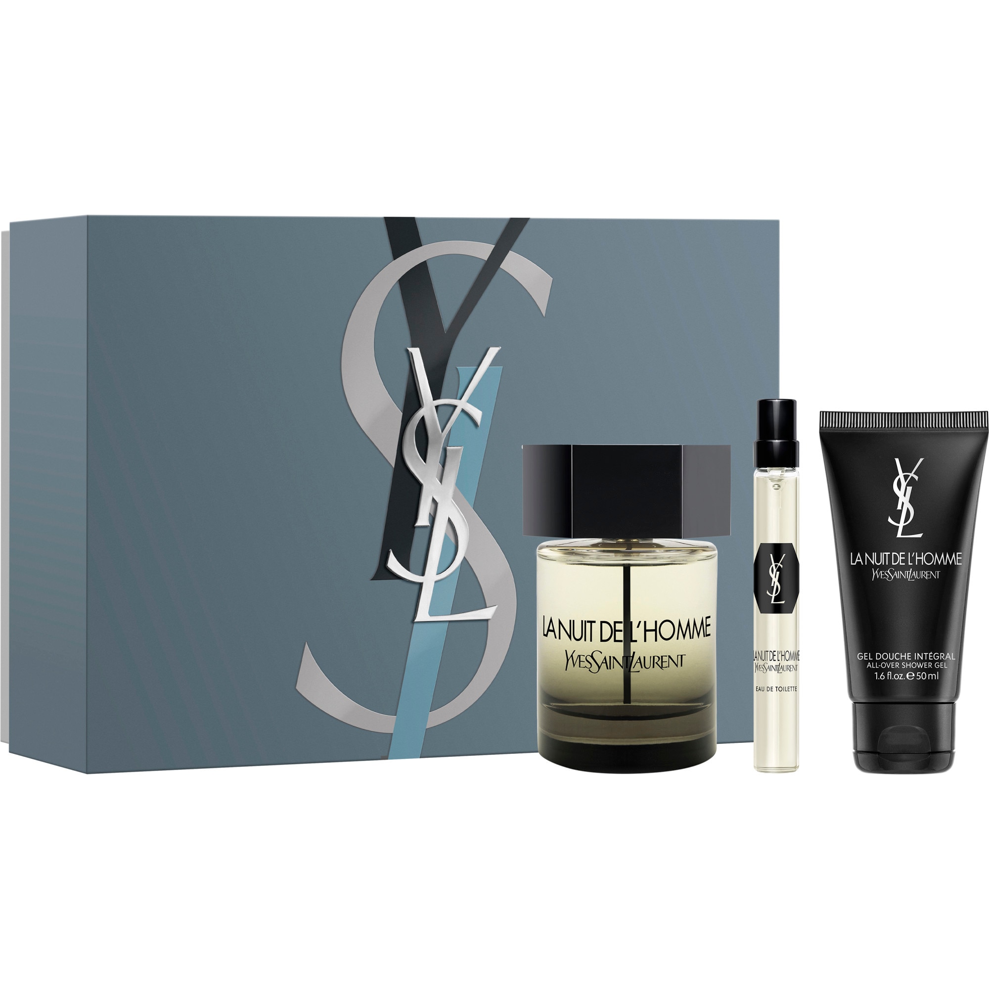  Yves Saint Laurent NUIT DE L'HOMME Coffret - eau de toilette + format voyage + gel douche  Coffret - eau de toilette + format voyage + gel douche