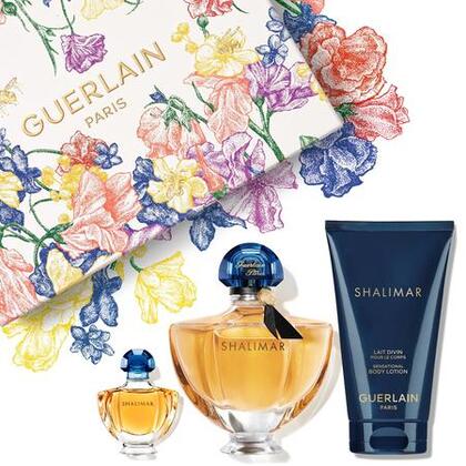  Guerlain SHALIMAR Coffret eau de parfum + lait corps + miniature  1 of 4 