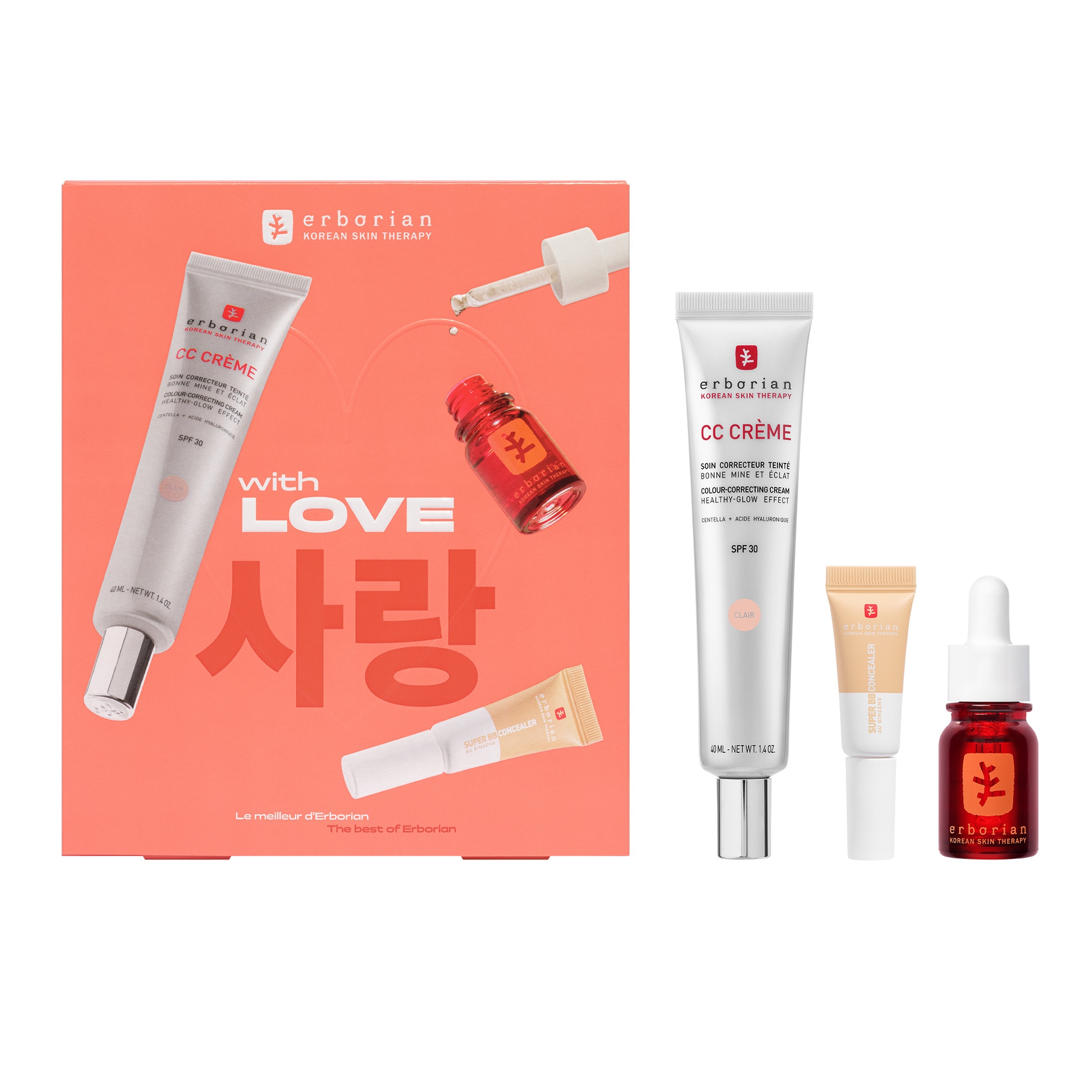 Kit cc crème x super bb concealer x skin therapy - clair/nude