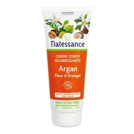 200ML Natessance CORPS BIO Crème corps nourrissante Argan Fleur d’oranger   1 of 2 