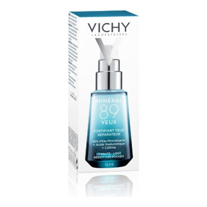 15ML VICHY MINERAL 89 Soin yeux fortifiant et réparateur à l'acide hyaluronique et à la caféine  1 of 4 