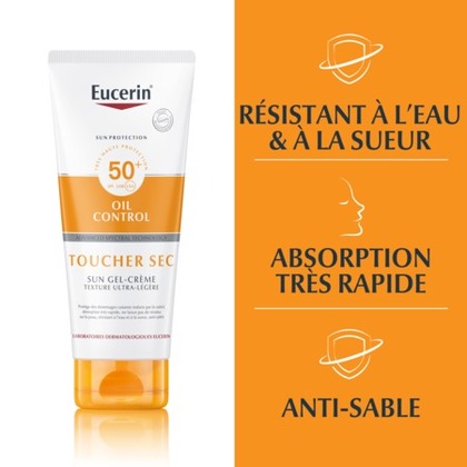 200ML EUCERIN SUN PROTECTION Gel-crème toucher sec SPF 50+  1 of 4 