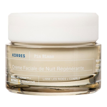 40ML KORRES PIN BLANC Crème de nuit visage anti-rides régénérante - post-ménopause  1 of 3 