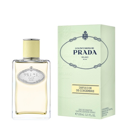 100ML Prada INFUSION DE GINGEMBRE Eau de parfum vive héspéridée boisée pour homme et femme  1 of 3 