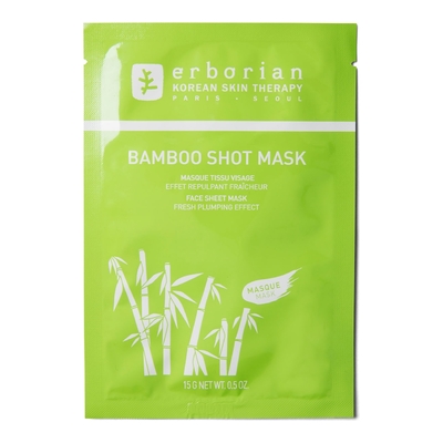Erborian - Bamboo - Masque Tissu Visage Effet Repulpant Fraîcheur - 15ml