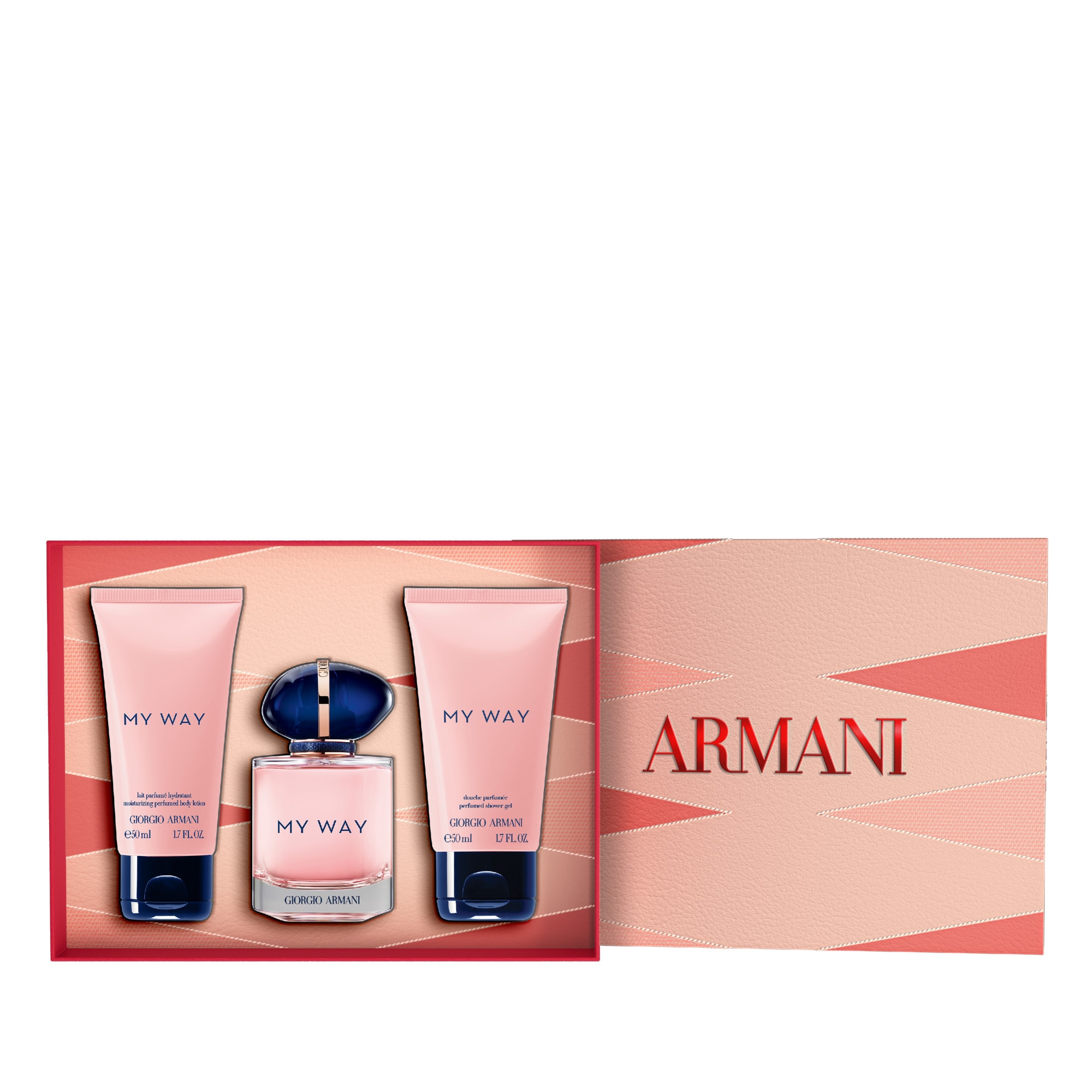 Coffret - eau de parfum + gel douche + lait parfumé hydratant
