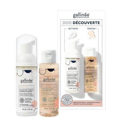  GALLINEE DUO DECOUVERTE Coffret la mousse nettoyante et le vinaigre visage  1 of 2 