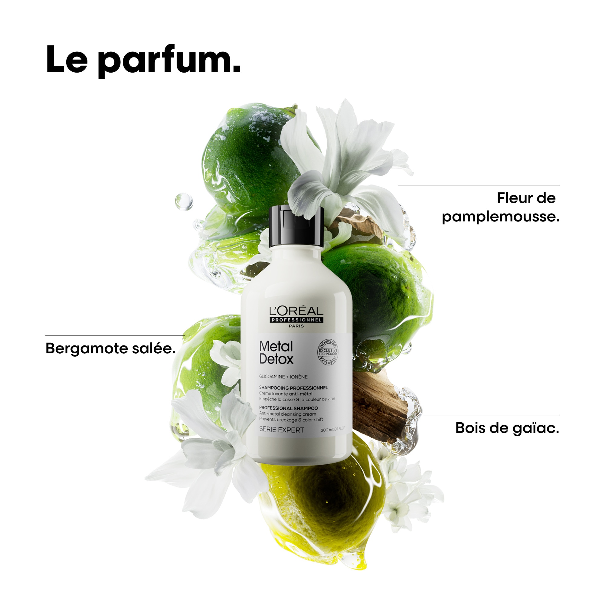 Shampooing professionnel crème lavante anti-métal