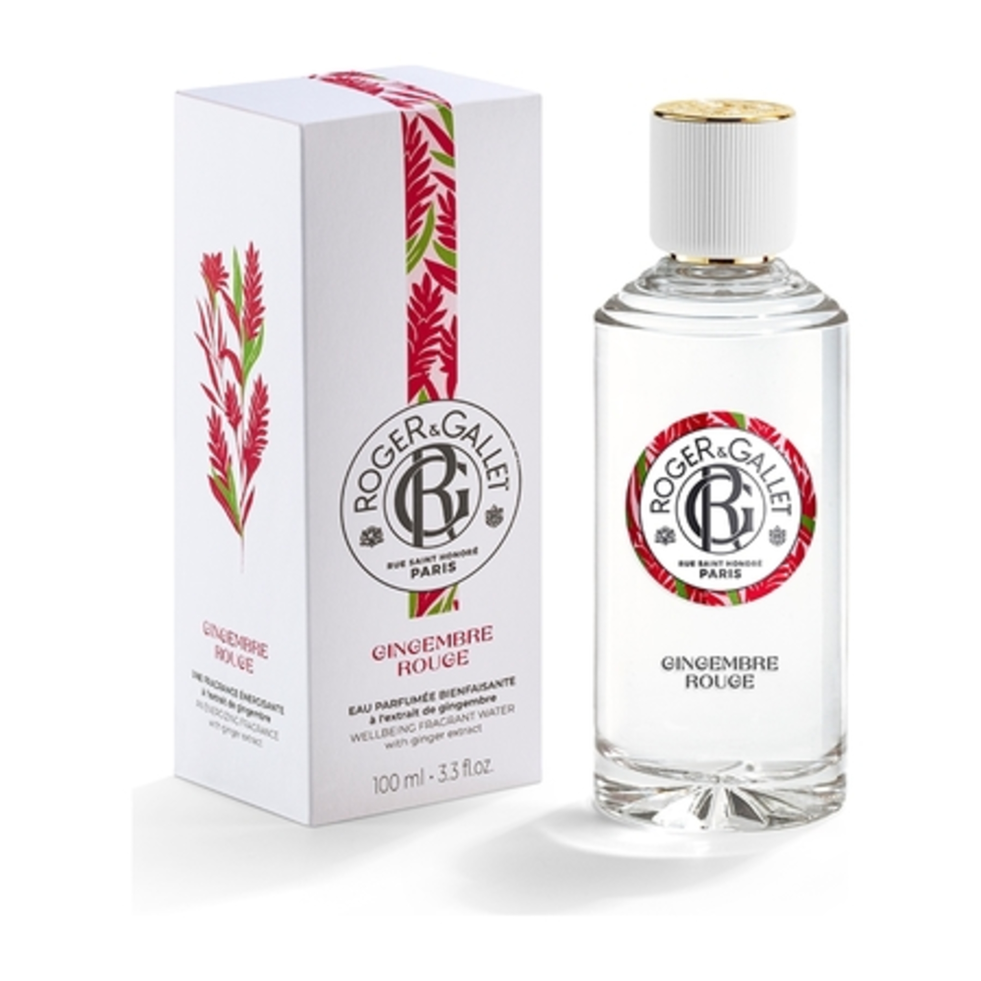 100ML Roger & Gallet GINGEMBRE ROUGE Eau parfumée bienfaisante  2 of 3 Eau parfumée bienfaisante