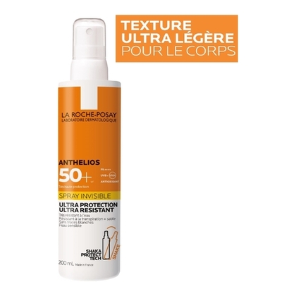 200ML LA ROCHE POSAY ANTHELIOS Spray solaire invisible peaux sensibles corps - SPF50+  1 of 4 