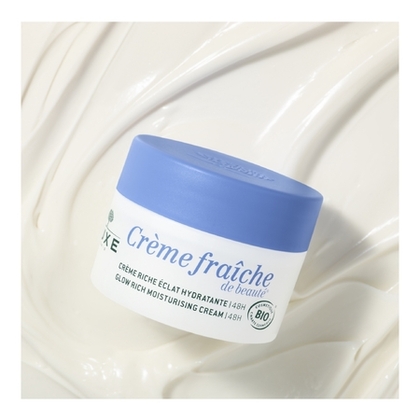 50mL Nuxe CREME FRAICHE DE BEAUTE Crème riche éclat bio 48h  1 of 4 