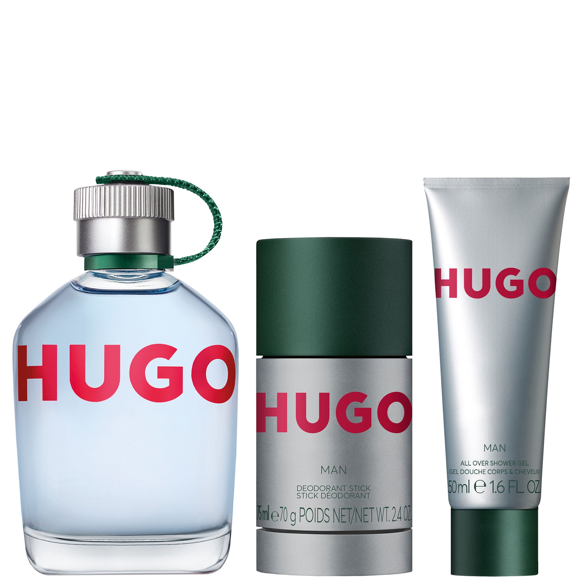 Coffret eau de toilette + gel douche + déodorant stick