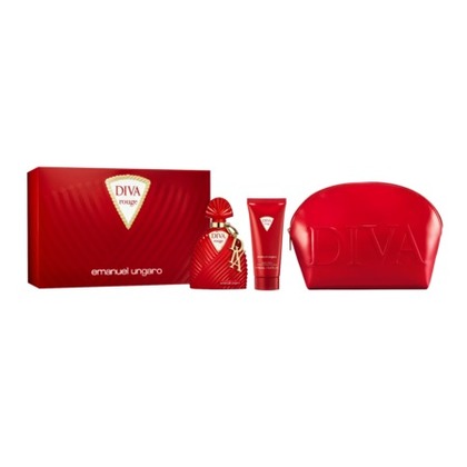  EMANUEL UNGARO DIVA ROUGE Coffret eau de parfum + lait pour le corps  1 of 1 