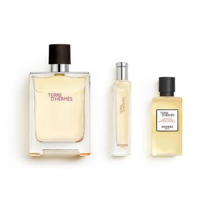  Hermès TERRE D'HERMÈS Coffret eau de parfum + gel douche + vaporisateur de voyage  1 of 4 