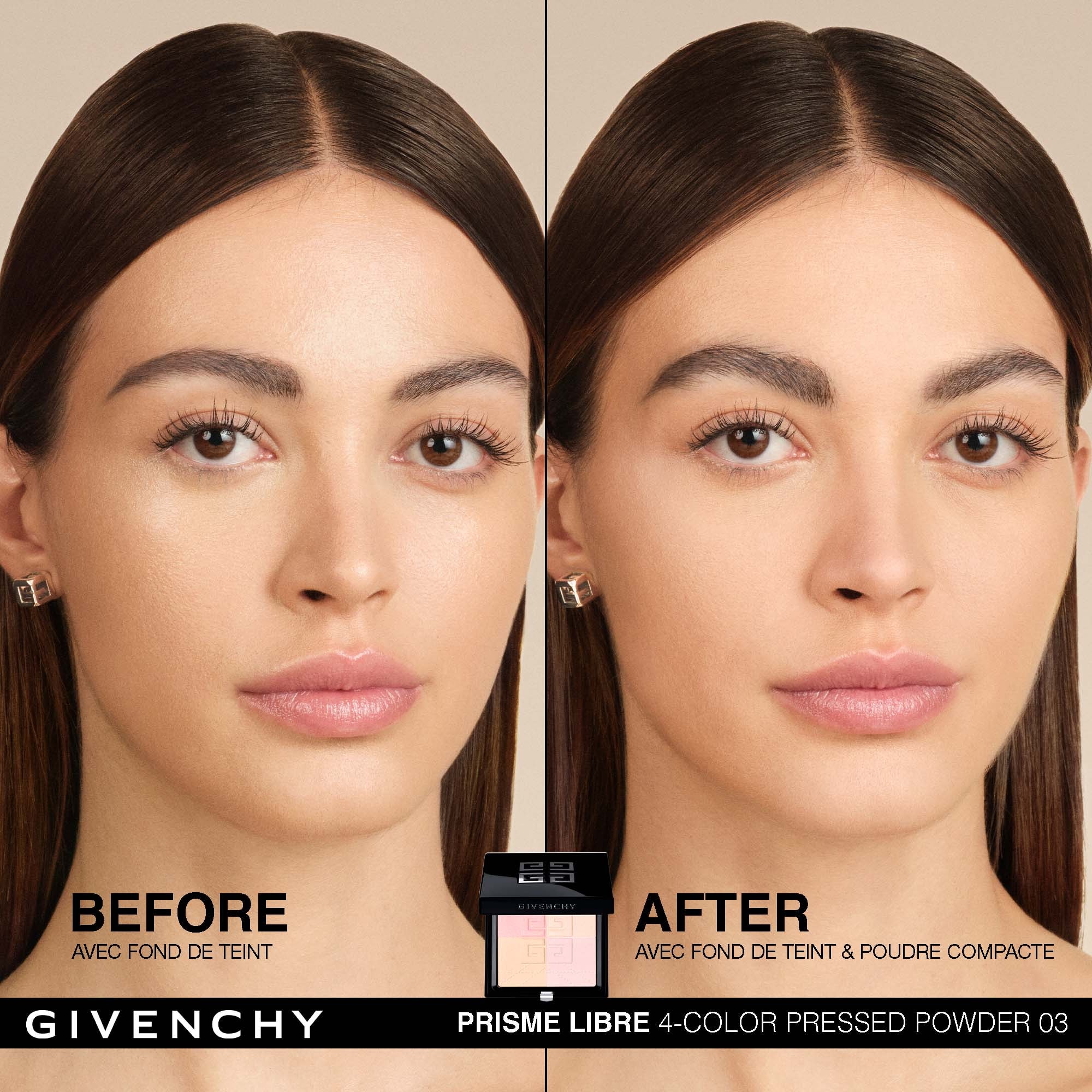 Poudre compacte fixatrice, matifiante et floutante