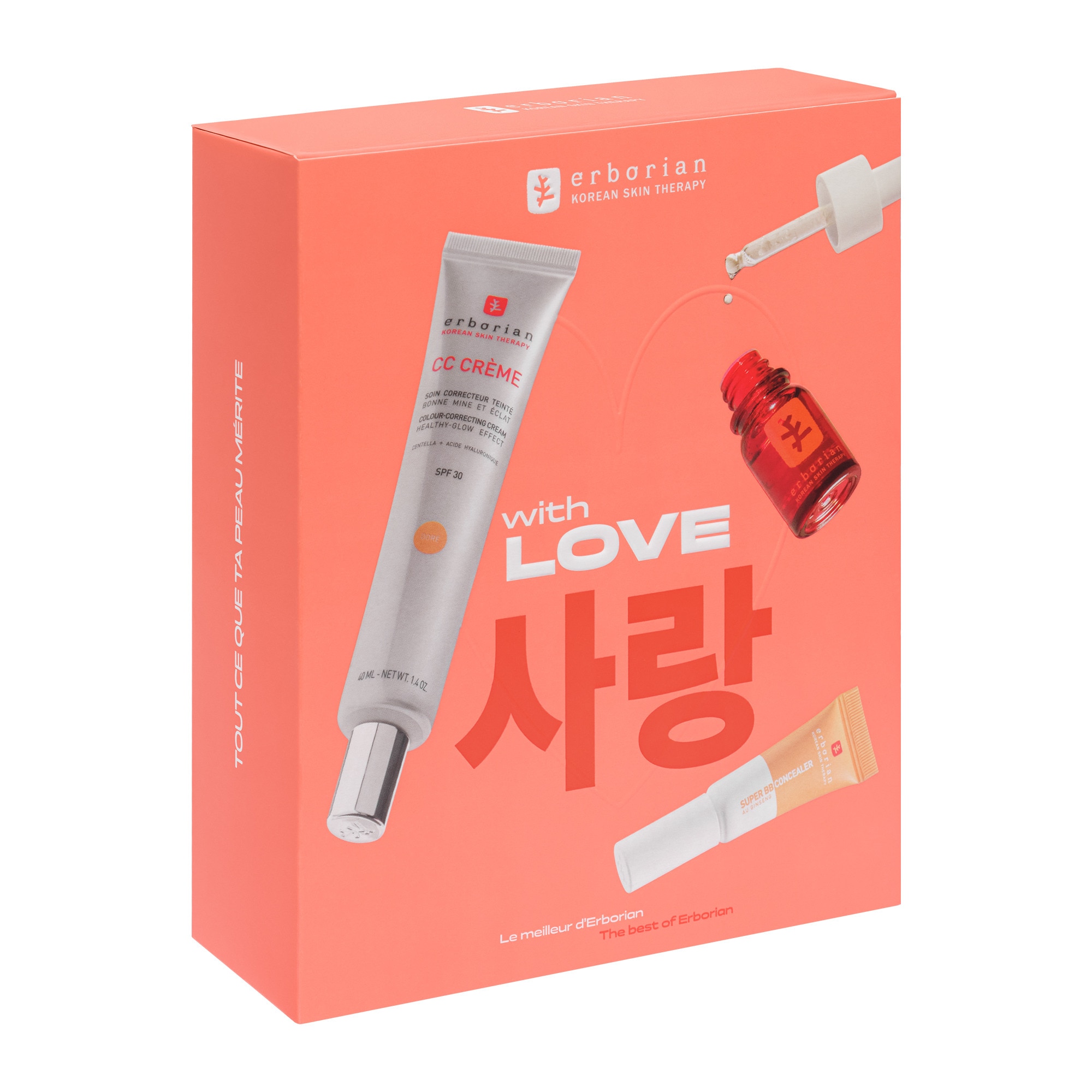 Kit cc crème x super bb concealer x skin therapy - doré