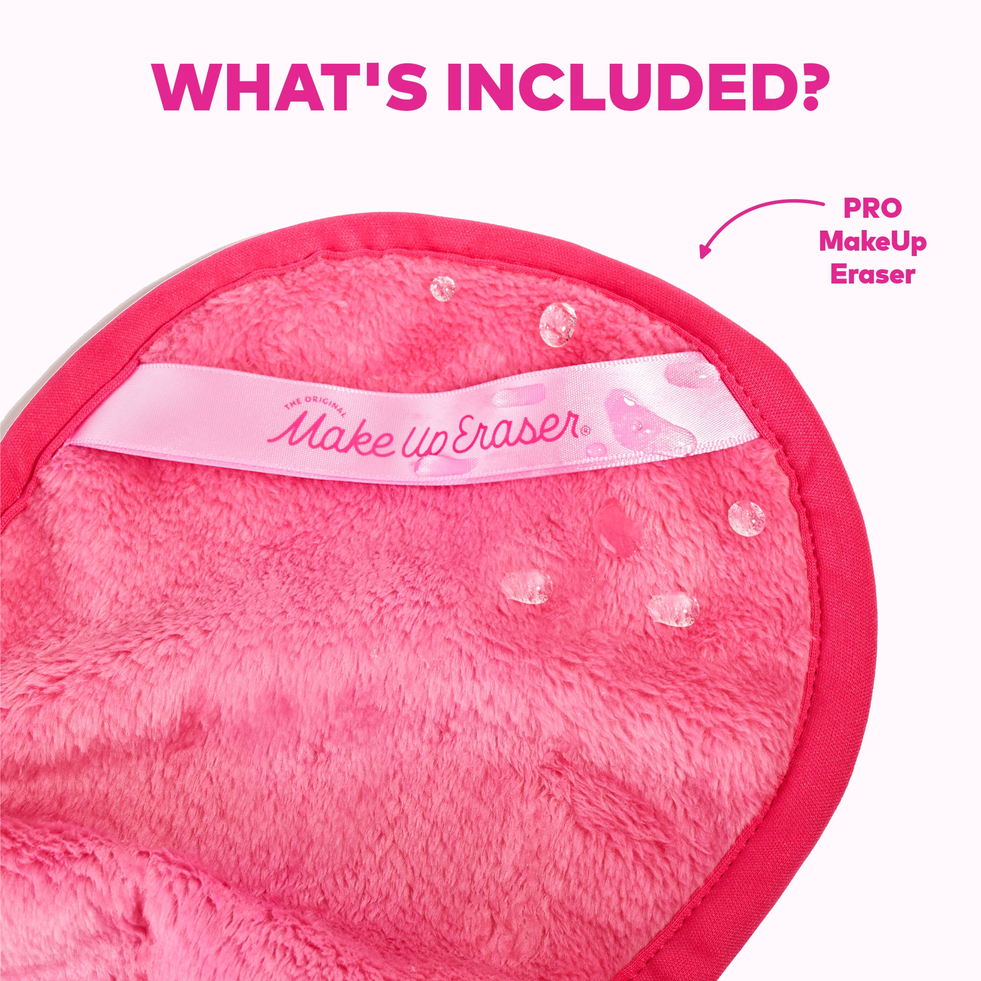  MAKE UP ERASER ACCESSOIRES Serviette démaquillante réutilisable - original pink  1 of 4 