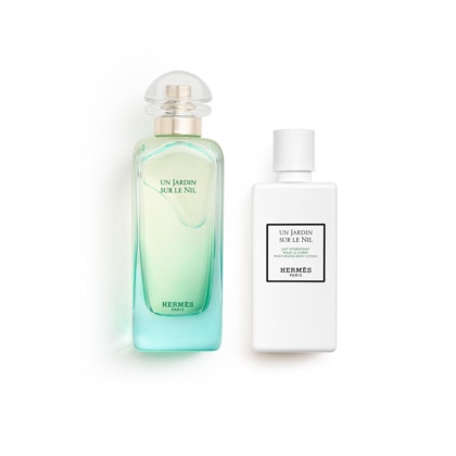  Hermès UN JARDIN SUR LE NIL Coffret eau de toilette + lait pour le corps  1 of 3 