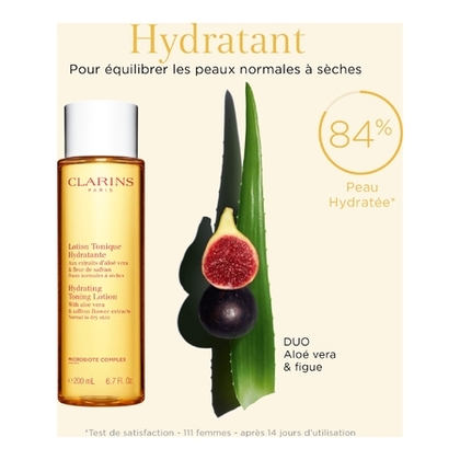 Lotion tonique hydratante formulée à base d'ingrédients d'origine naturelle