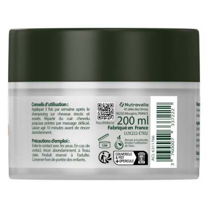 200ML Luxeol CAPILLAIRE Masque antichute à l'extrait de kératine  1 of 3 