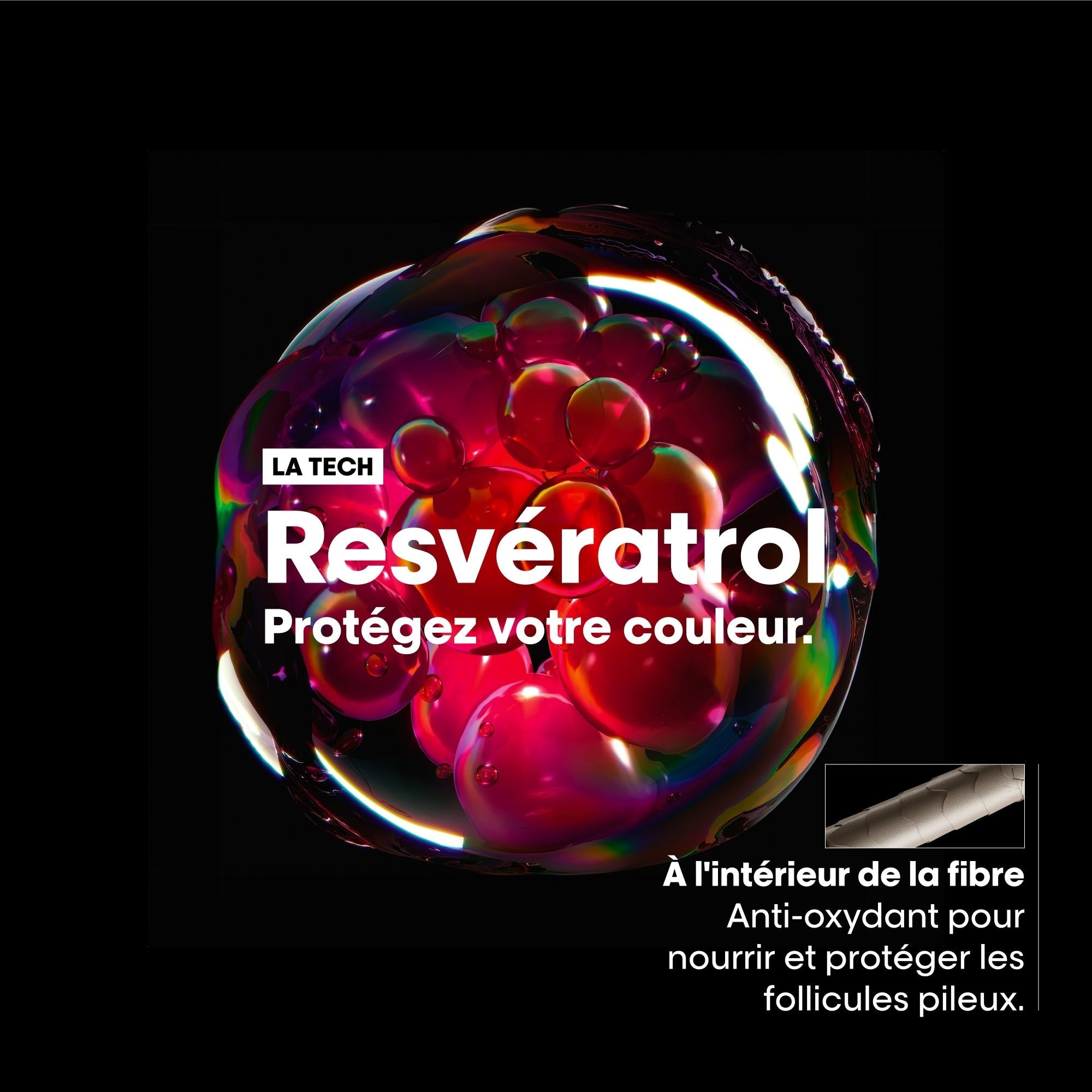 Shampooing pour cheveux colorés.