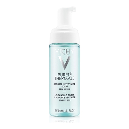 150mL VICHY PURETE THERMALE Mousse nettoyante démaquillant pour l'éclat du visage  1 of 4 