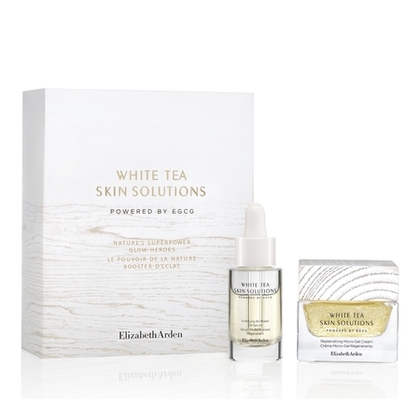  Elizabeth Arden WHITE TEA SHIN SOLUTIONS Coffret le pouvoir de la nature booster d'éclat  1 of 4 