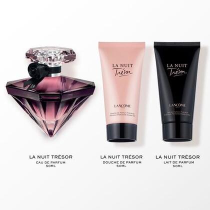  Lancôme LA NUIT TRÉSOR Coffret eau de parfum + gel douche + lait pour le corps  1 of 3 