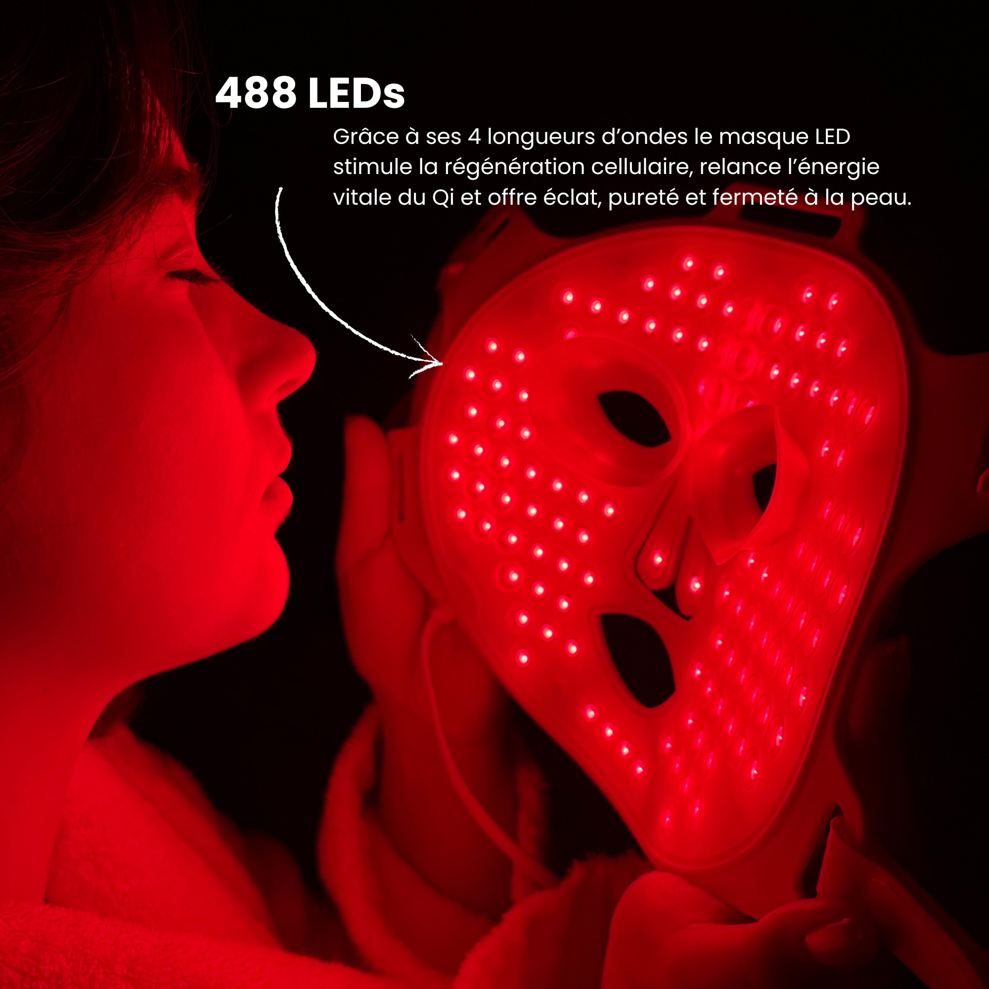 Masque LED Anti-âge, Éclat & Régénération