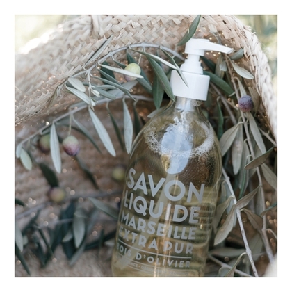 495ML LA COMPAGNIE DE PROVENCE EXTRA PUR Savon liquide de Marseille bois d'olivier  1 of 3 