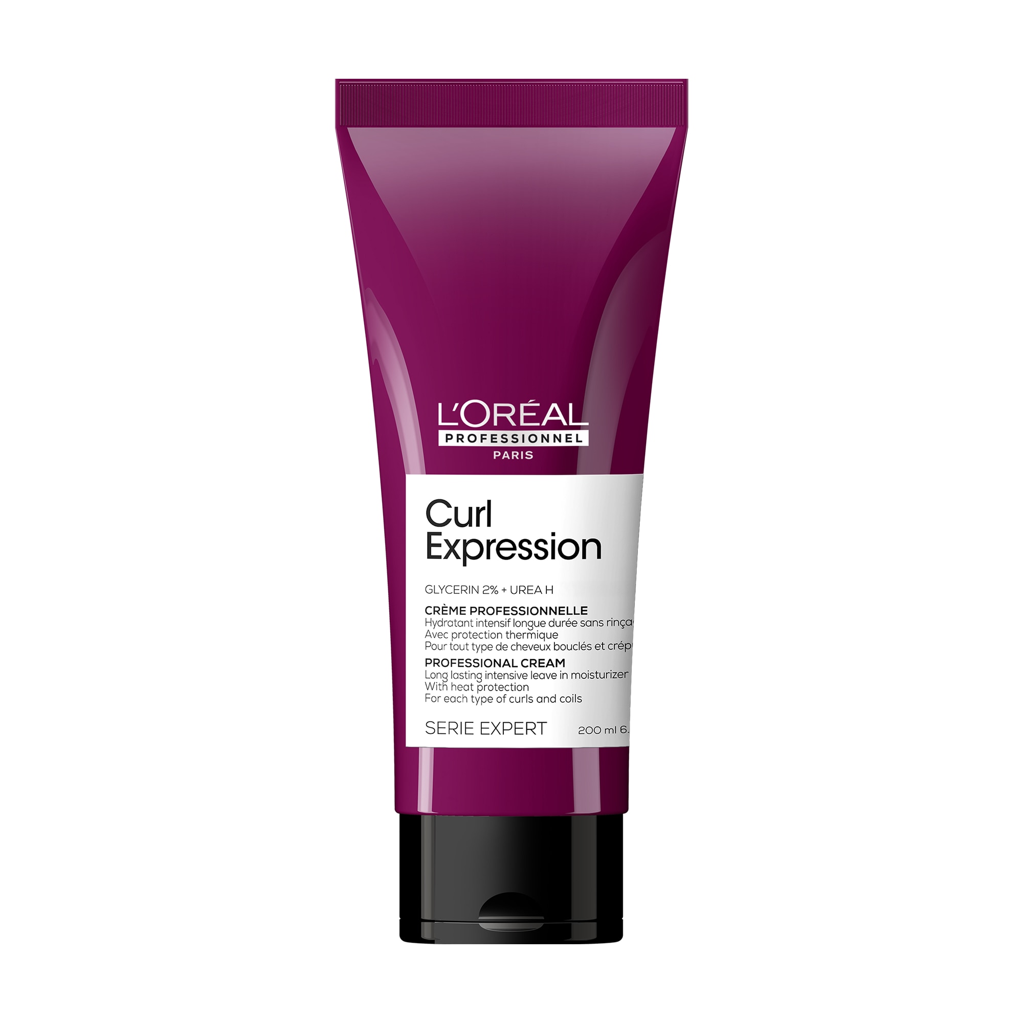 L'oréal Professionnel - Serie Expert Curl Expression - Crème Hydratation Intense Longue Durée Sans Rinçage Avec Protection Thermique - 200ml