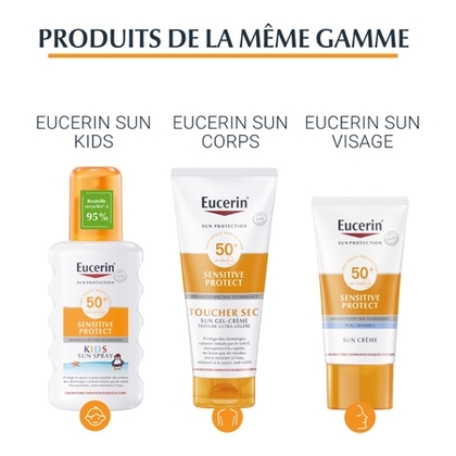 200ML EUCERIN SUN PROTECTION Sensitive relief gel crème visage et corps après-soleil  1 of 4 