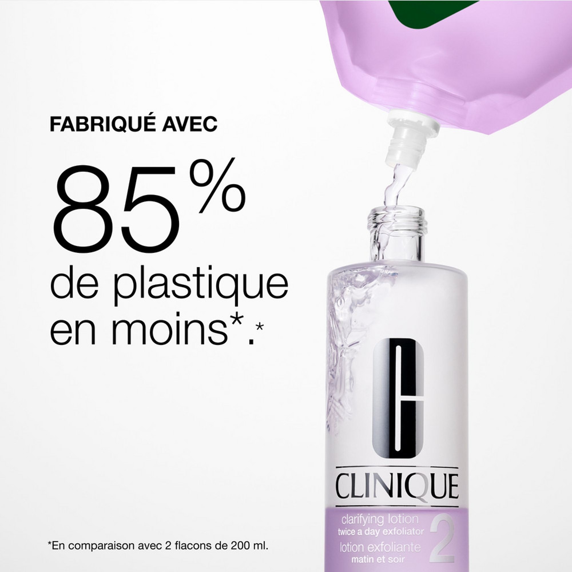 400ML Clinique ALL ABOUT CLEAN Recharge - lotion exfoliante 1 3 of 4 Recharge - lotion exfoliante 1