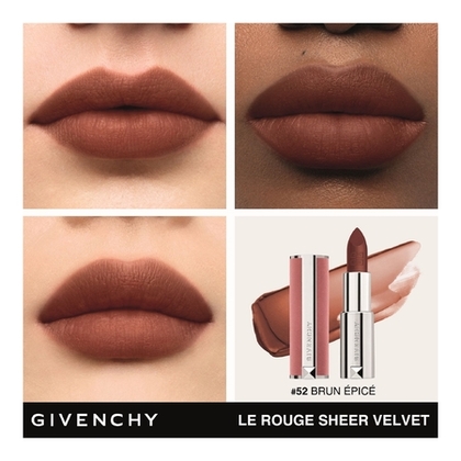  GIVENCHY LE ROUGE SHEER VELVET <br/> Rouge à lèvres Mat effet floutant Rouge à lèvres mat floutant à la texture velours  1 of 3 