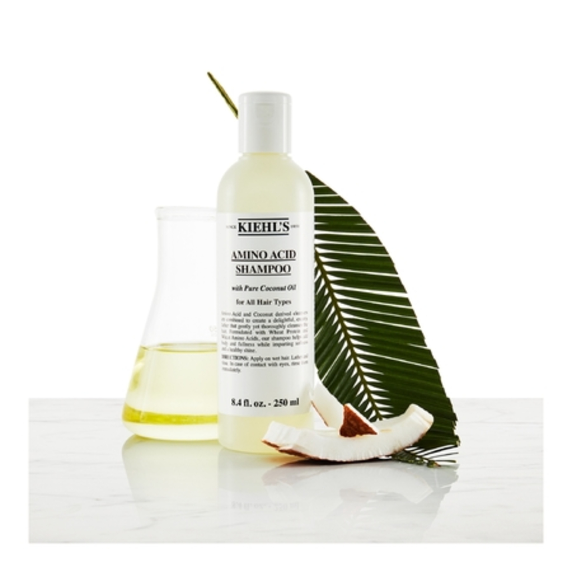 250ml KIEHLS AMINO ACID Shampoing à l'huile de noix de coco cheveux normaux  1 of 4 