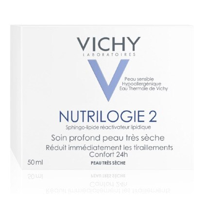 50mL VICHY NUTRILOGIE 2 Soin hydratant visage peau très sèche  1 of 3 