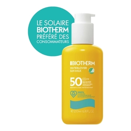 200ML BIOTHERM Waterlover Lait Solaire Visage & Corps SPF50  1 of 4 