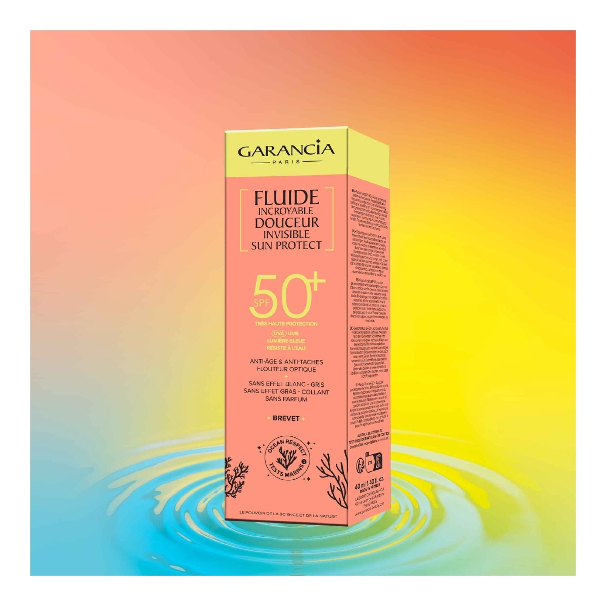 Fluide incroyable douceur invisible spf50+