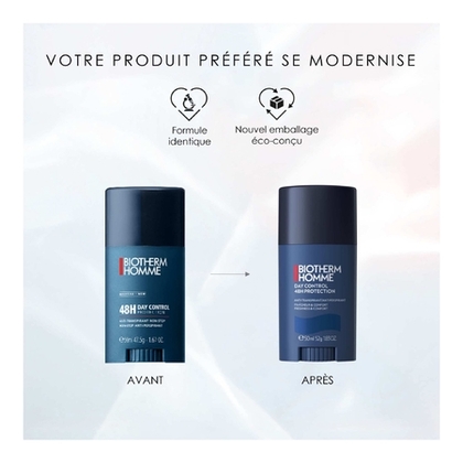 50mL BIOTHERM HOMME DAY CONTROL Déodorant anti-transpirant 48h fraîcheur & confort  1 of 2 