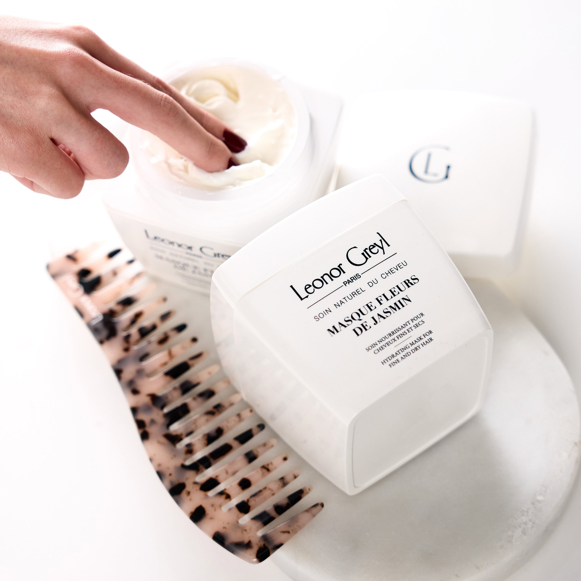 200ML Leonor Greyl MASQUE FLEURS DE JASMIN Soin nourrissant pour cheveux fins et secs 4 of 4 Soin nourrissant pour cheveux fins et secs