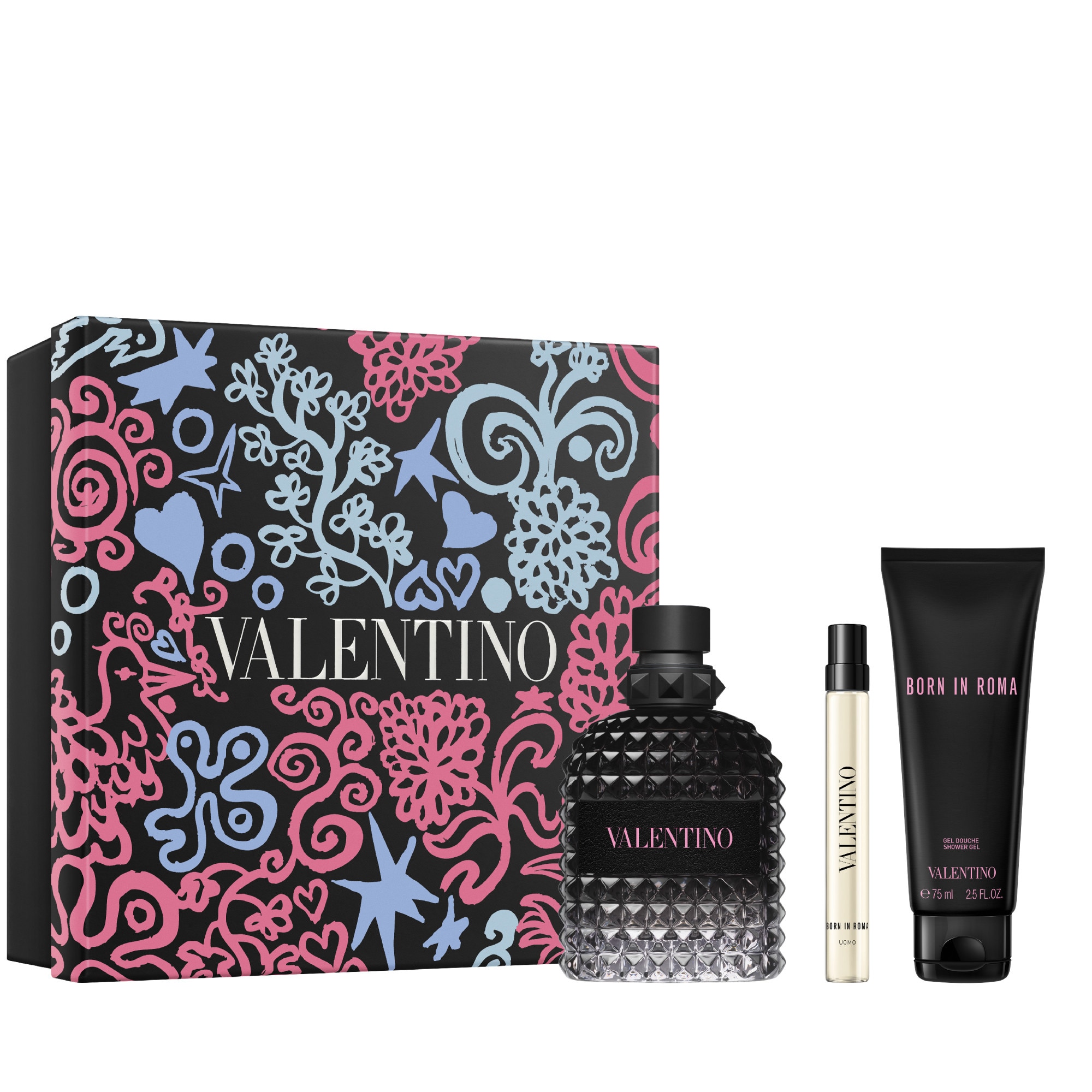 Valentino - Born In Roma Uomo - Coffret - Eau De Toilette + Gel Douche + Format Voyage