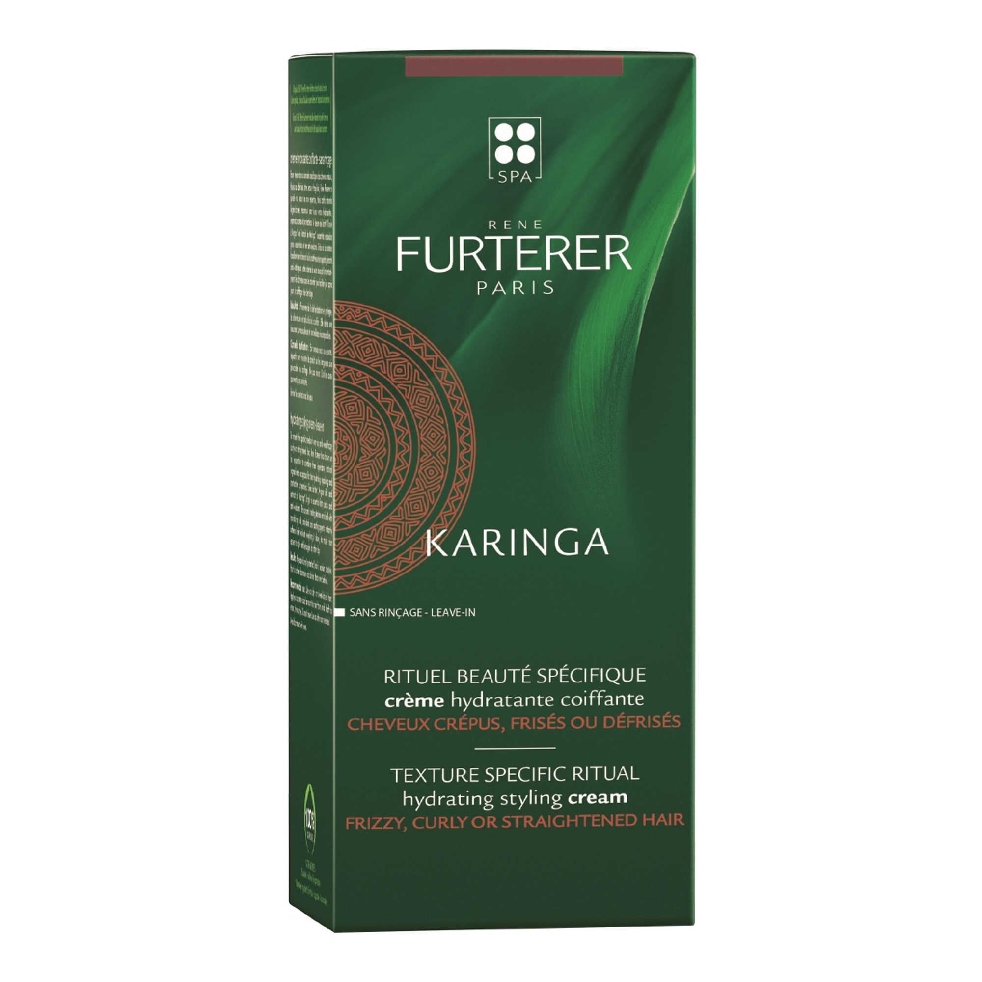 René Furterer - Karinga - Crème hydratante coiffante sans silicone - Soin hydratant cheveux crépus, frisés ou défrisés 150 ml