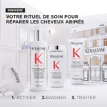 KÉRASTASE PREMIÈRE Coffret trio traitement pré-shampoing + shampoing + après-shampoing pour cheveux abîmés 3 of 4 Coffret trio traitement pré-shampoing + shampoing + après-shampoing pour cheveux abîmés