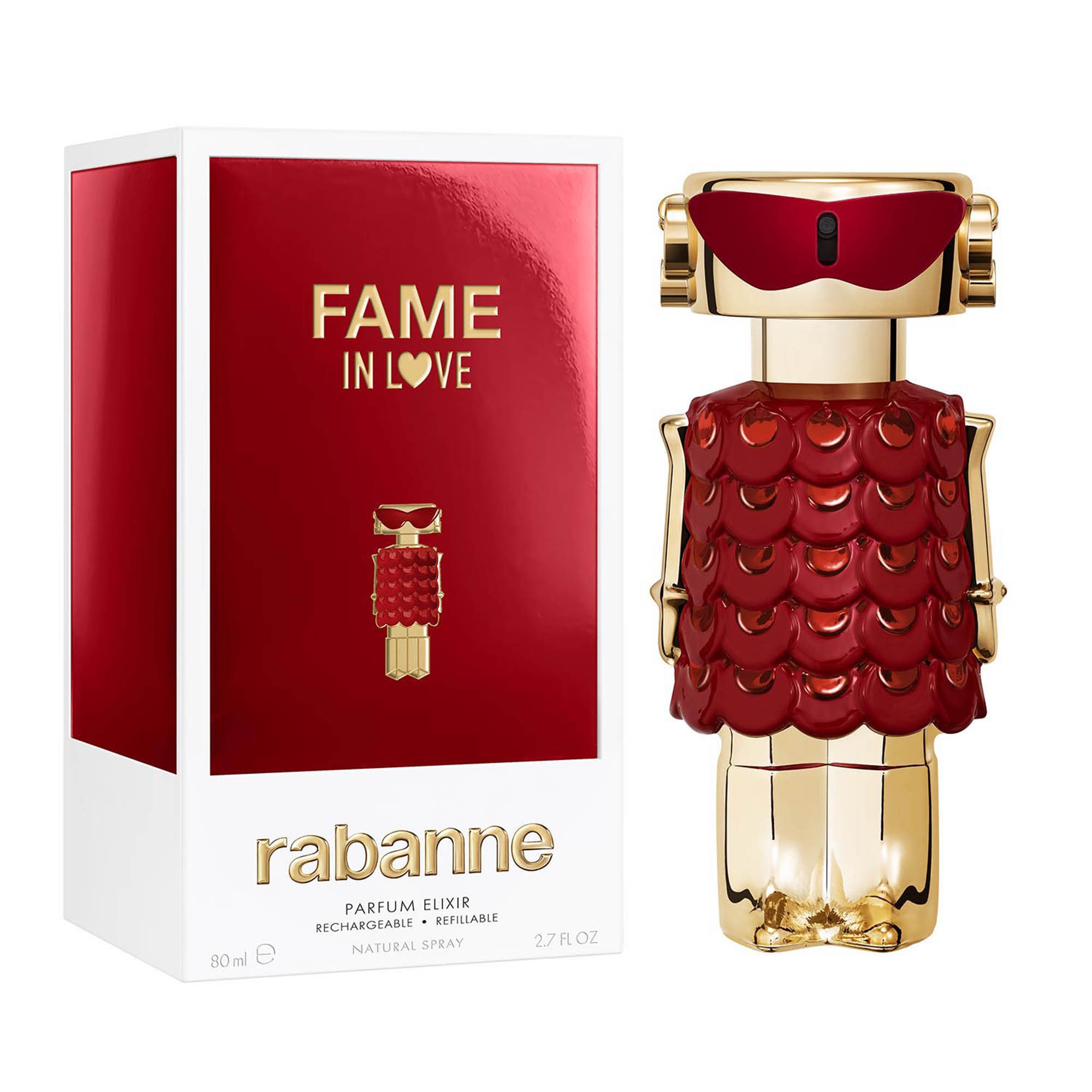 80ML Rabanne FAME IN LOVE Parfum elixir - rechargeable  1 of 4 