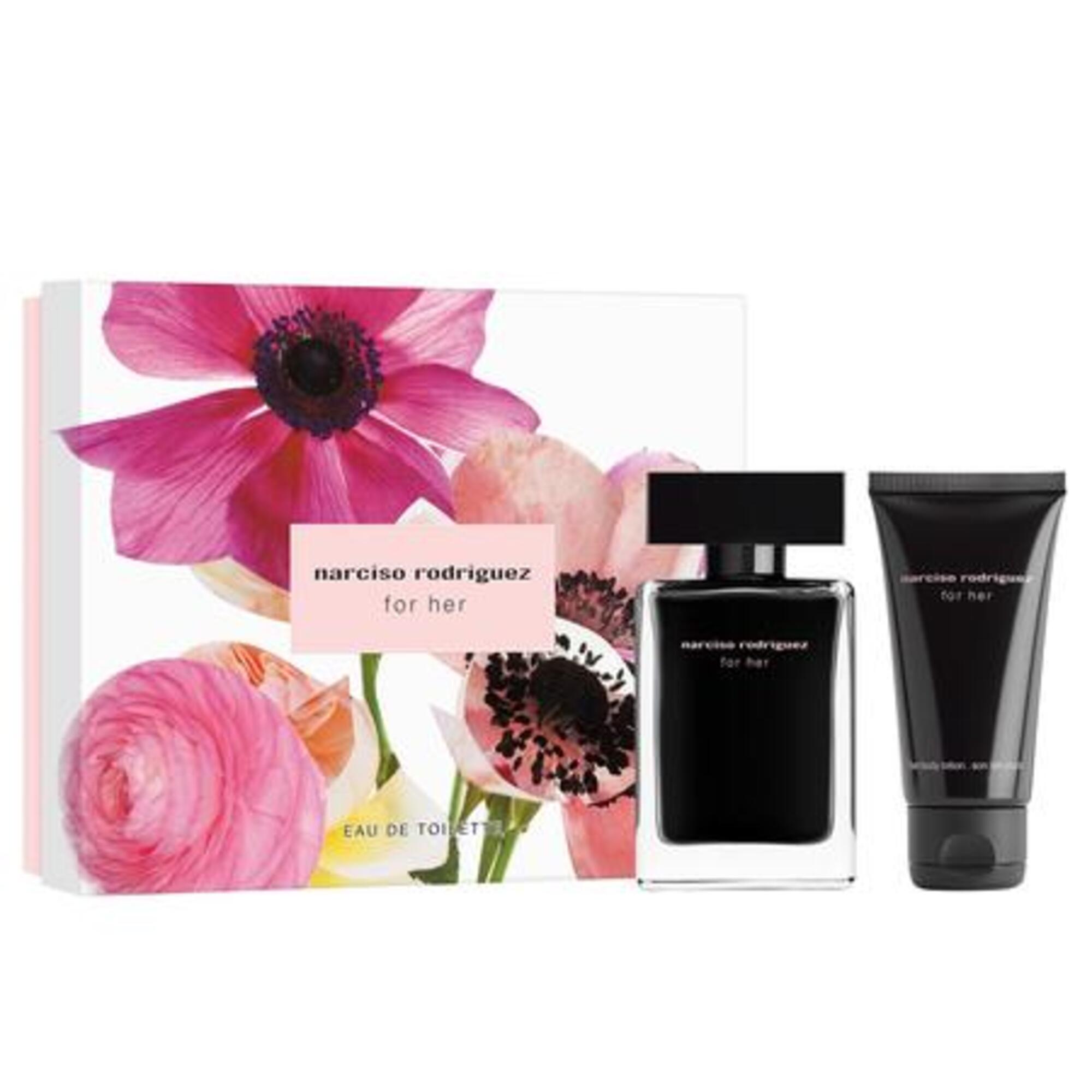  Narciso Rodriguez FOR HER Coffret eau de toilette + lait pour le corps  Coffret eau de toilette + lait pour le corps