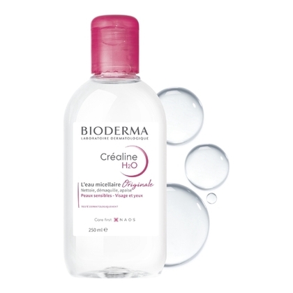 250ML BIODERMA CRÉALINE H2O Eau micellaire peau sensible  1 of 3 