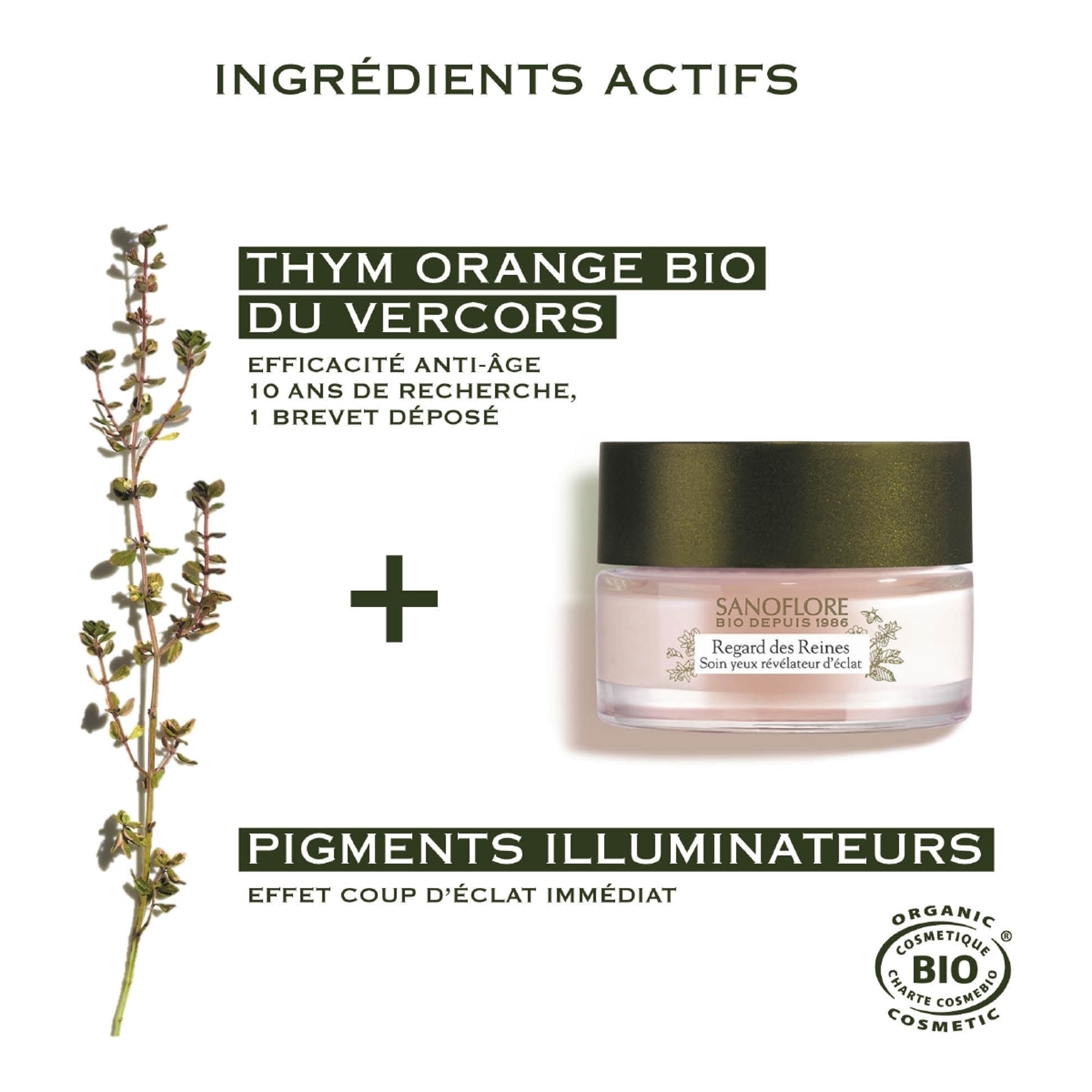 Contour des yeux anti âge éclat anti cernes anti poches à la gelée royale bio