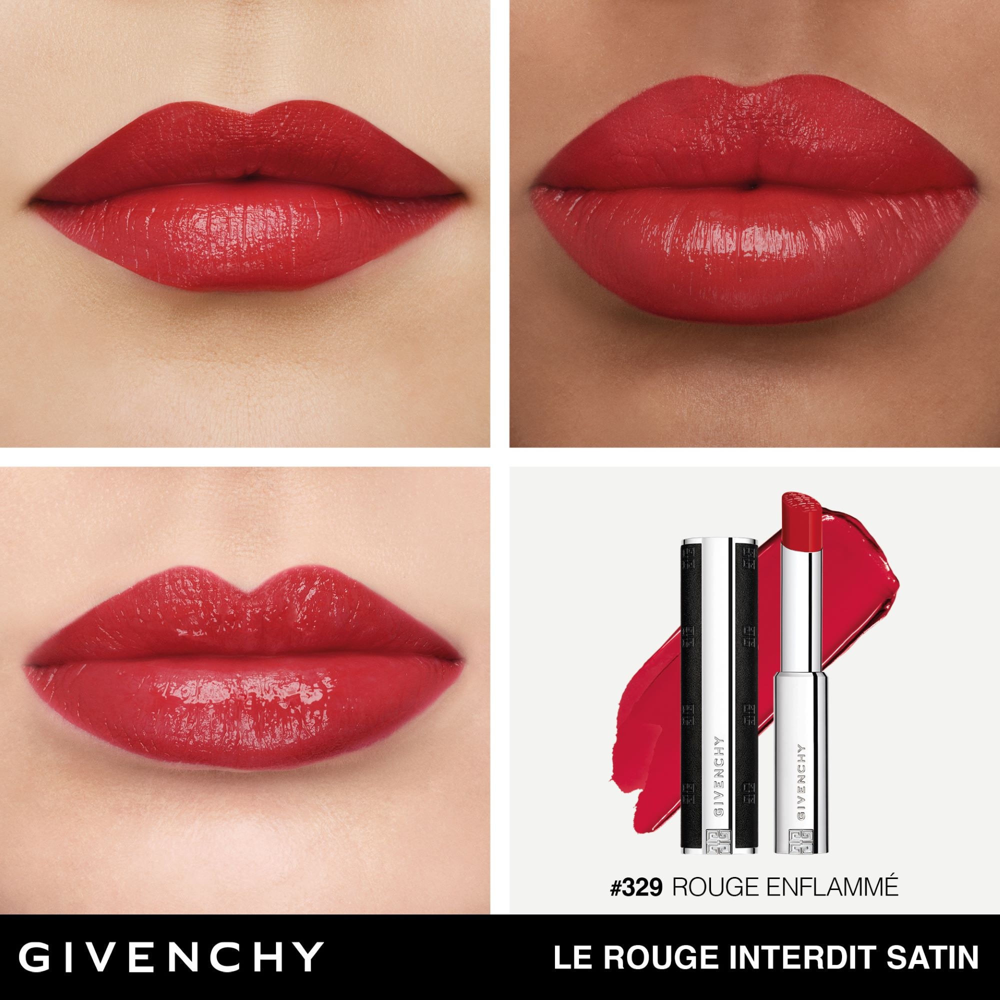  GIVENCHY LE ROUGE INTERDIT SATIN Rouge à lèvres fini satin  1 of 3 