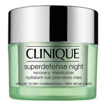 50ML Clinique SUPERDEFENSE™ Crème hydratante nuit premières rides  Peaux sèches à mixtes  1 of 1 Crème hydratante nuit premières rides <br/> Peaux sèches à mixtes